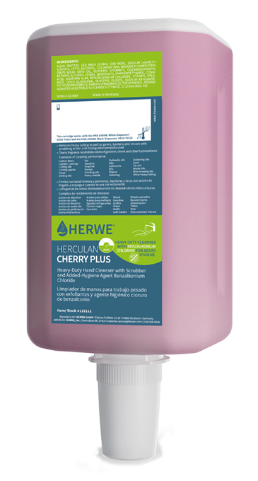 HERCULAN CHERRY PLUS Heavy-duty Antibacterial Hand Soap, 2000ml; 4 bottles/cs.