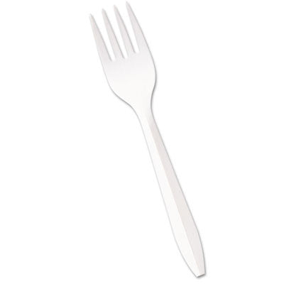 Medium Weight Fork, White, 1000/Case
