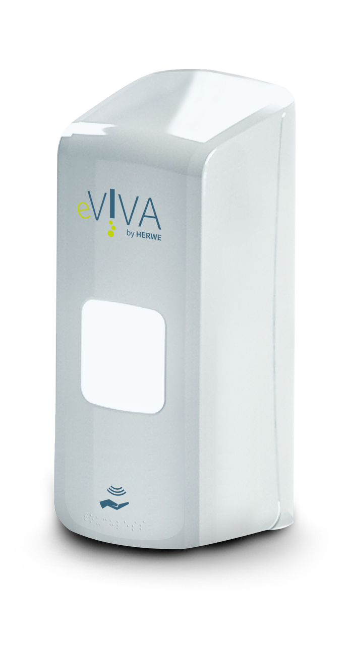 HERWE 1L White touchless dispenser for all 1L VIVA bottles