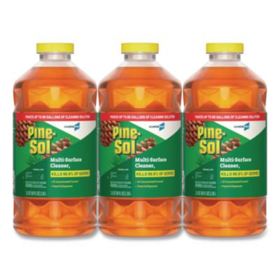 Pine-Sol CloroxPro Multi-Surface Cleaner Disinfectant Concentrated, Original Pine Scent, 80 oz Bottle, 3/Carton