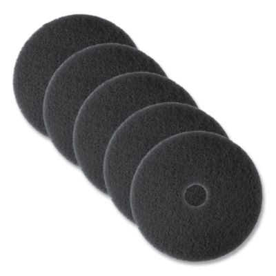 20" Hi-Productivity Black Strip Pad, 5/cs