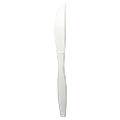 Heavyweight Cutlery, Knives, Plastic, White, 1000/cs