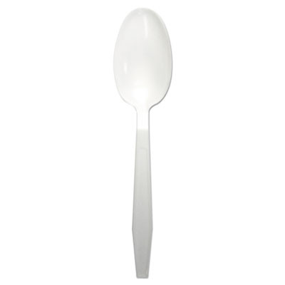 Heavyweight Cutlery, Spoons, Plastic, White, 1000/cs