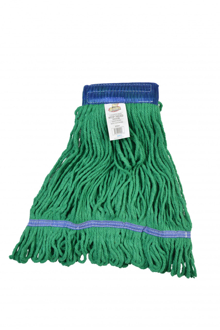 Wet Mop Medium Green 20oz, 5in Headband