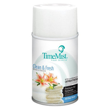 TimeMist Metered Air Freshener - Clean & Fresh - 12/cs