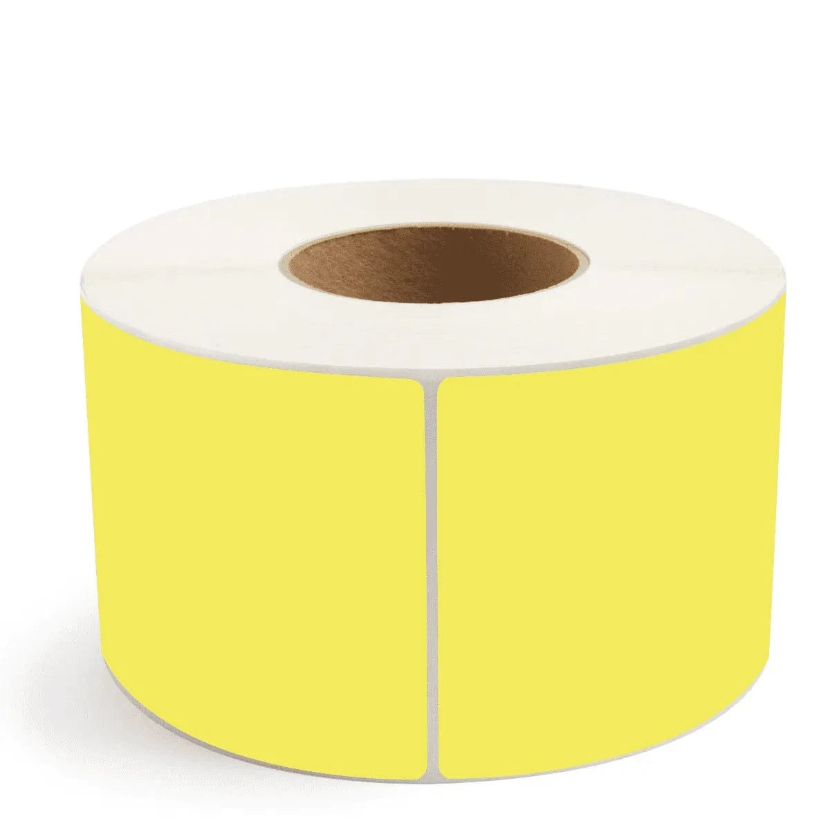 4" x 6" Yellow - Direct Thermal Labels - 3" Core, 4 rolls per case