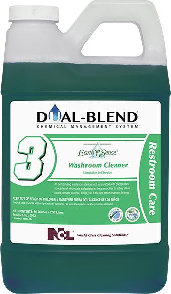 DualBlend #3 EarthSense Washroom Cleaner 4 - 80oz/cs