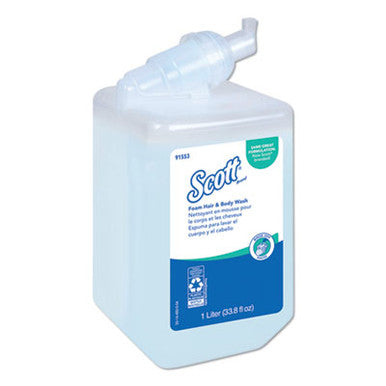 Foam Hair & Body Wash, 1000 mL, Refill, 6/Case