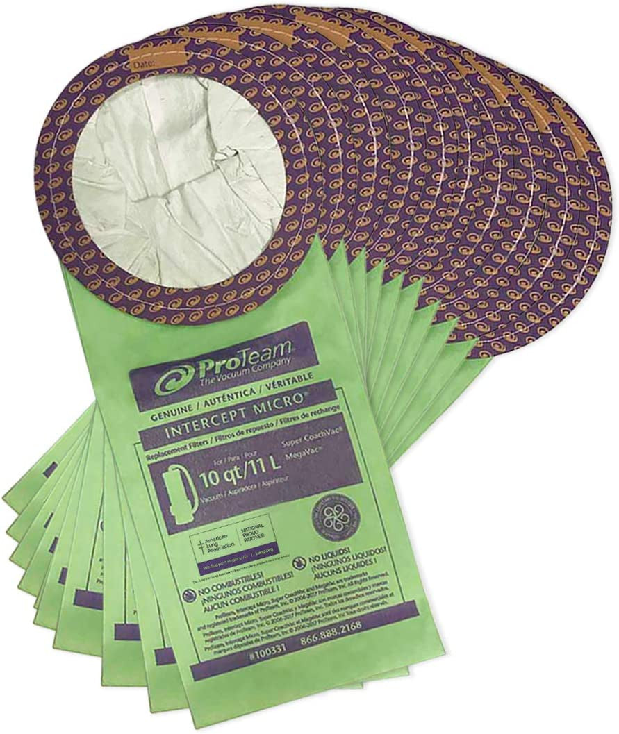 Super Coach 10 Quart Vacuum Bags/Filters, 10/Pk