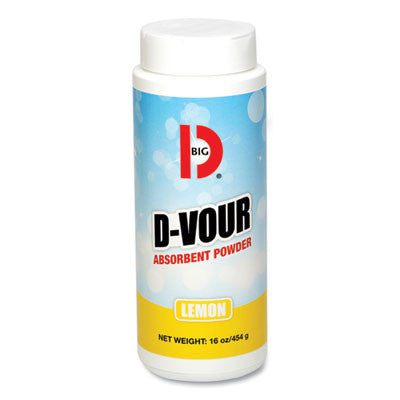 Big D Absorbent Powder, Canister, Lemon, 16oz,