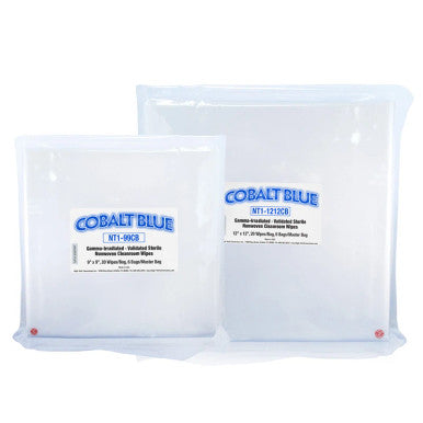 Nova-Tech Steril Wipes ISO Class 5-6, 12x12, 150 wipes per bag, 10 bags per case