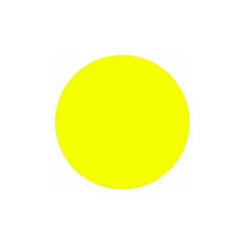 2" Fluorescent Yellow Inventory Circle Labels, 500/roll