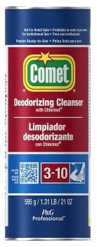 Comet Deodorizing Cleanser 21 Oz Can, White, Powder, (24 per Case)