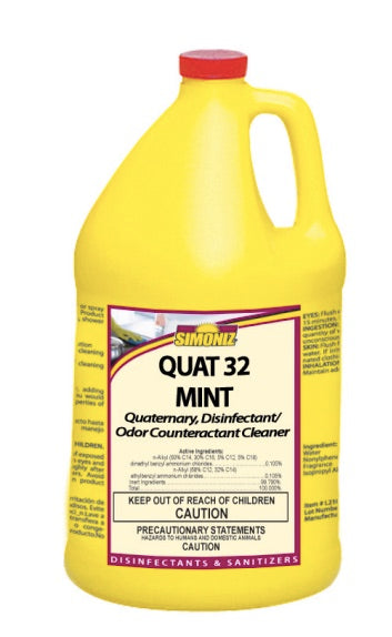 Simoniz Quat 32 Mint Disinfectant 4 - 1 gal/cs