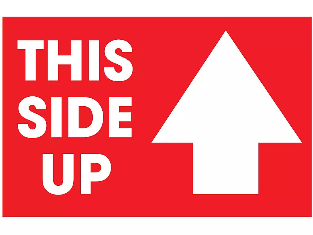 3 x 5" - "This Side Up" Arrow Labels