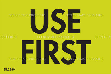 Use First Yellow 2"x3" Label, 500 per Roll