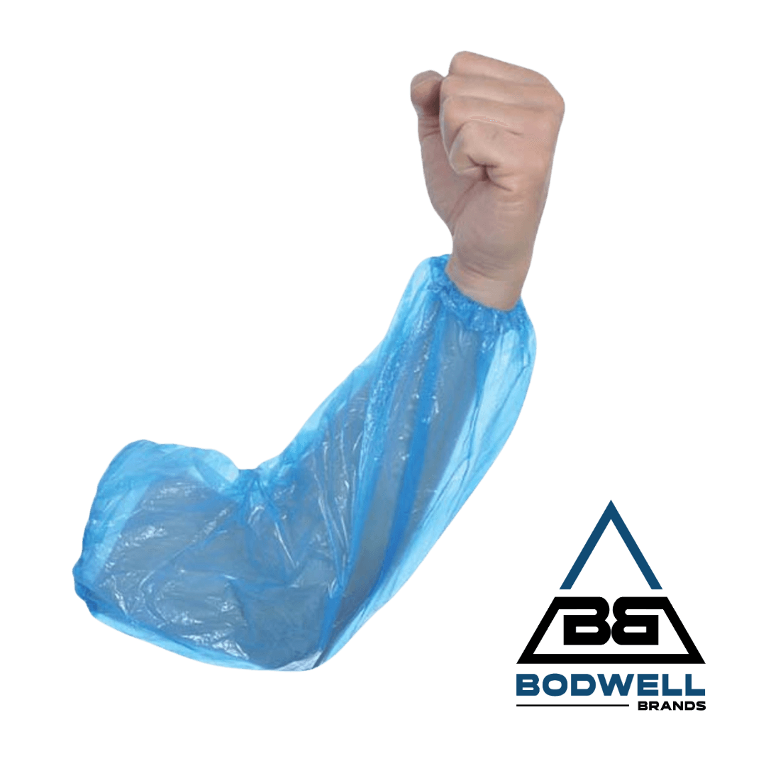 Blue Sleeves, Polyethylene, 18", Elastic Ends, 2000/cs