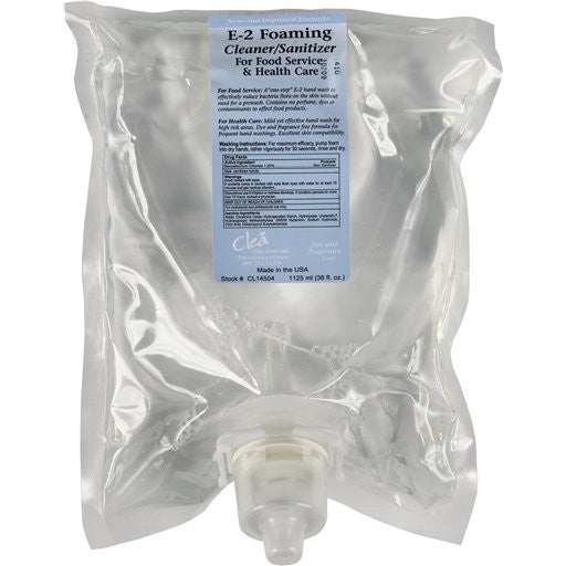 CLEA Foaming E2 Cleaner/Sanitizer 1125mL 4/case