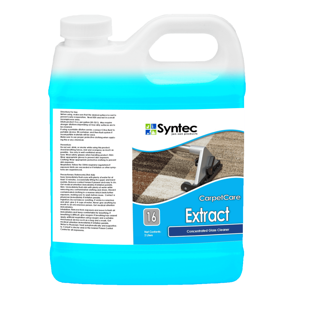 Extract- low foam carpet extraction 4/1 gal/cs