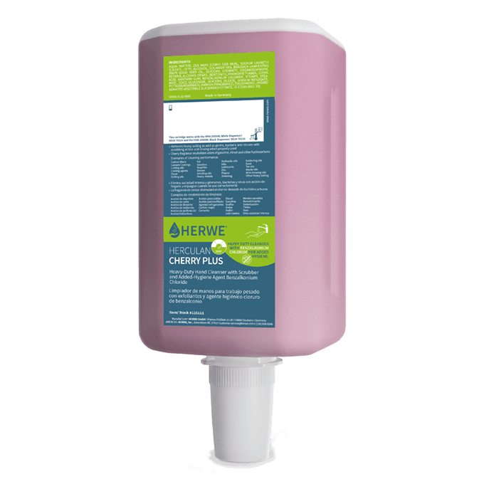 HERCULAN CHERRY PLUS Heavy-duty Antibacterial Hand Soap, 2000ml; 4 bottles/cs.