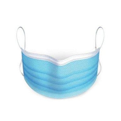 3-Ply Face Mask, Blue 50/box