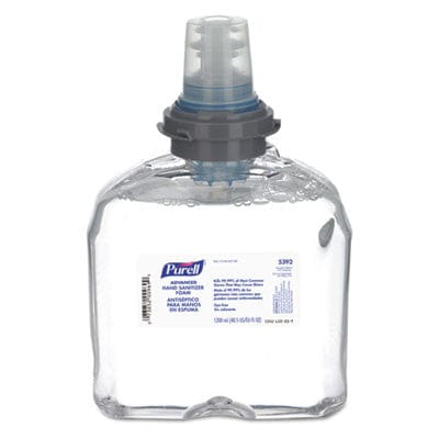 Purell Advanced TFX Foam Instant Hand Sanitizer Refill, 1200mL, White, 2/cs
