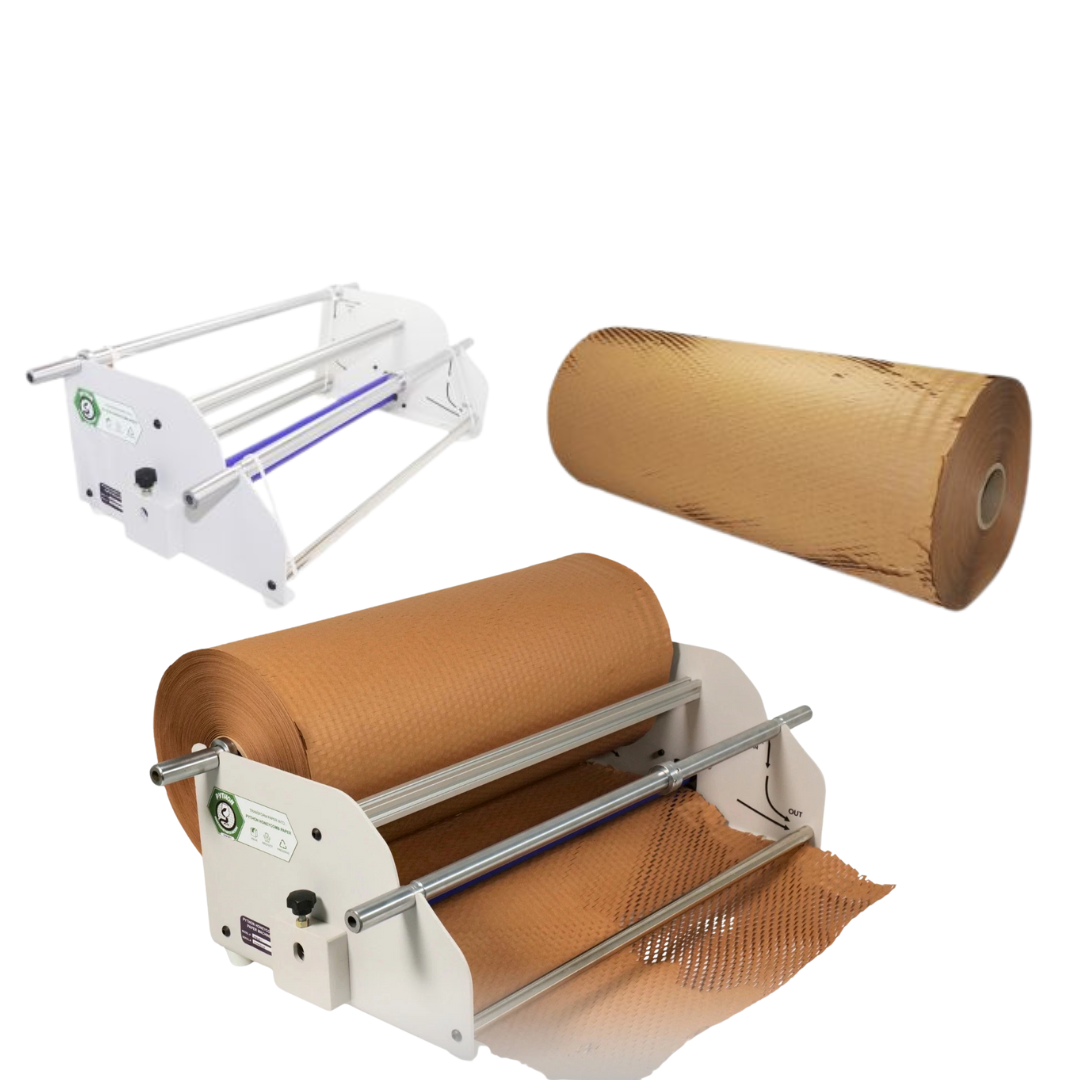 20" Die-cut paper roll for HPM-MV1 Python Honeycomb dispenser, 1 roll/case, 60 cases/pallet