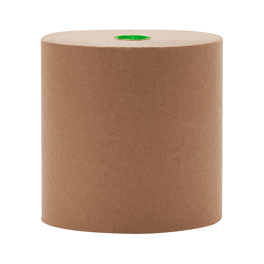 REVO Hardwound Roll Towel, 1-ply, Kraft, 6-800'/cs