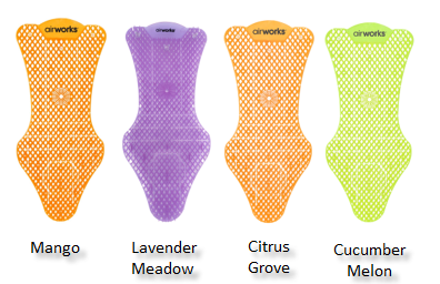 AirWorks Splash Free Max Urinal Screen, Mango, 6/bx