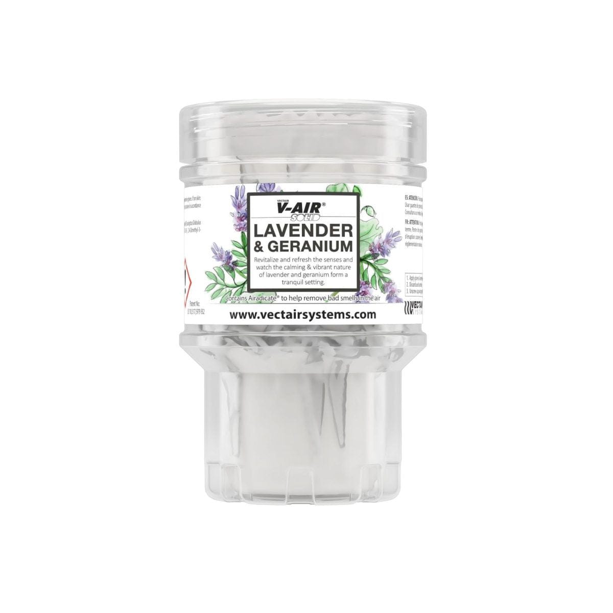 V-Air SOLID Multi-Phasing Air Freshener Refills, 60 Days, Bergamot & Sandalwood