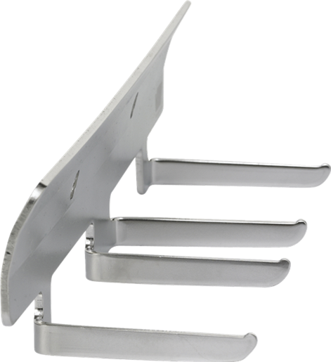 Stainless Steel Wall Bracket for 4 Products, 12"