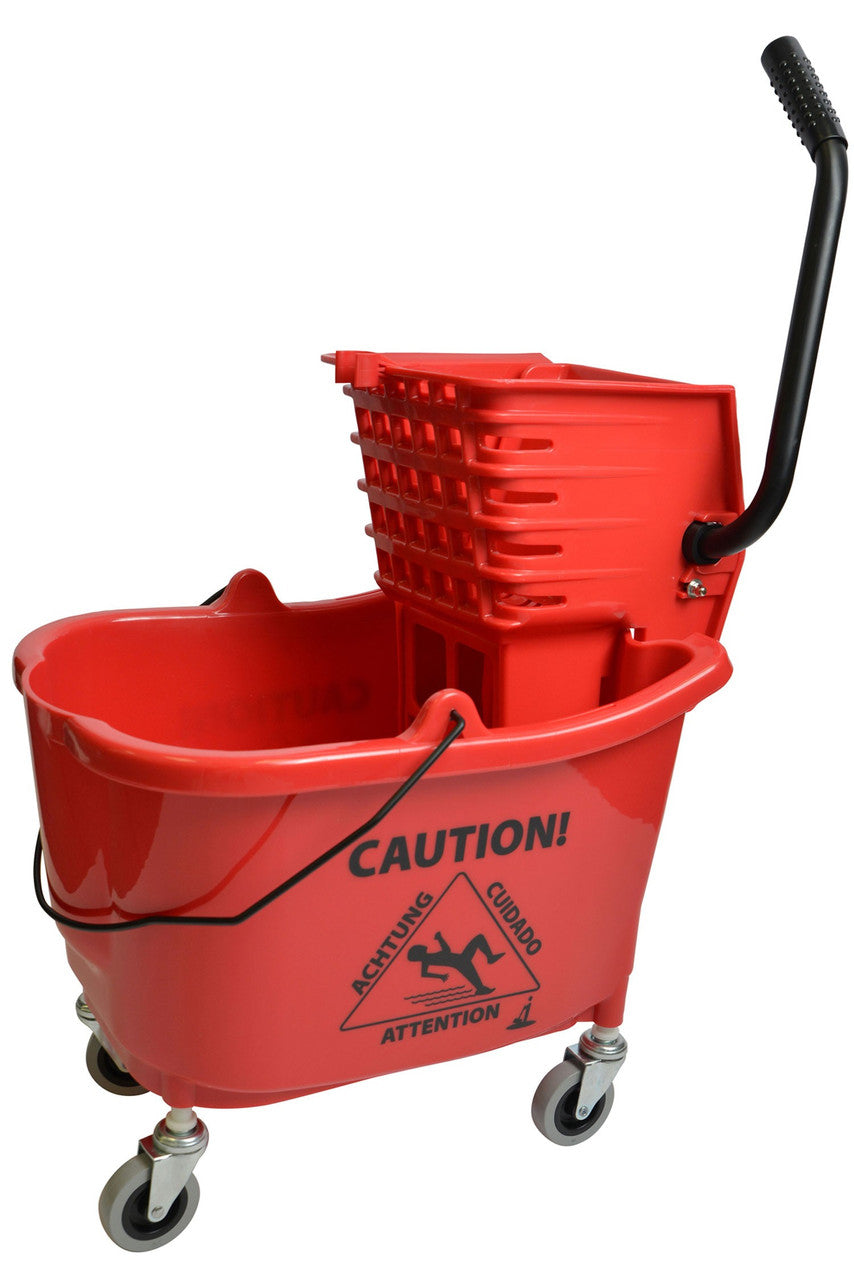 Mop Bucket with Side Press Wringer Combo 35 Quart