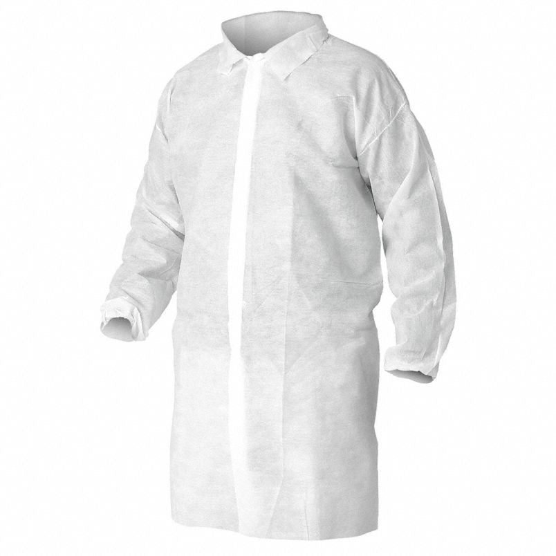 White PE Coated Lab Coats 3XL 50/case