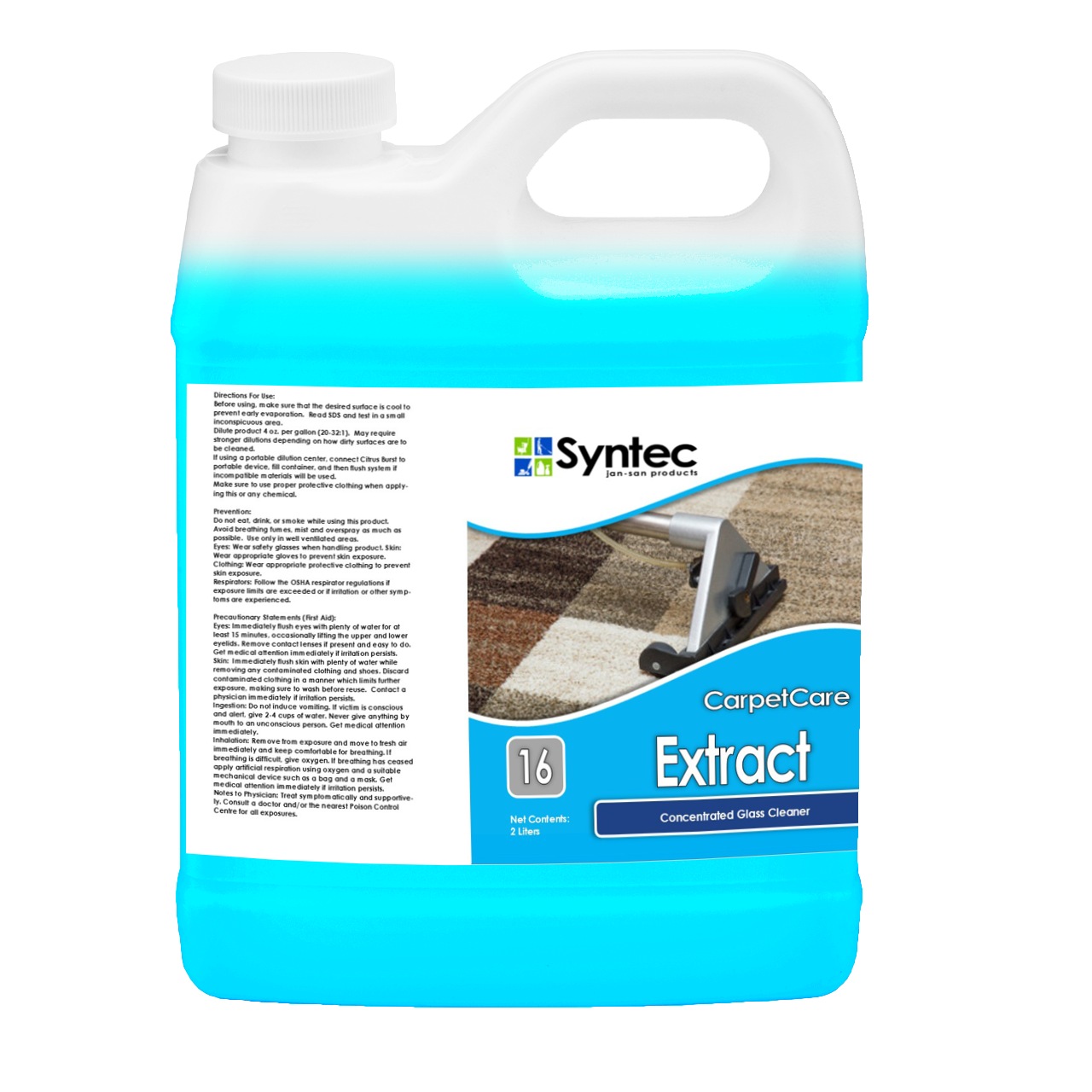 Extract- low foam carpet extraction 4/1 gal/cs