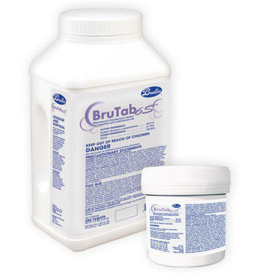 BruTab 6S - Effervescent Disinfectant Sanitizer Tablet, 128pc - 2/cs