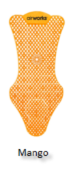 AirWorks Splash Free Max Urinal Screen, Mango, 6/bx