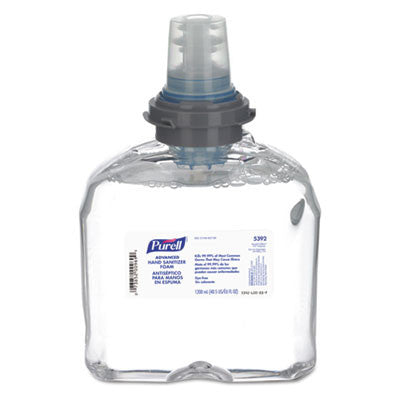 Purell Advanced TFX Foam Instant Hand Sanitizer Refill, 1200mL, White, 2/cs