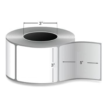 3"x 5" Direct Thermal Label, Roll; 1190/rl; 4 rls/case