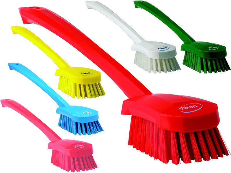 Vikan Long Handle Scrubbing Brush- Stiff