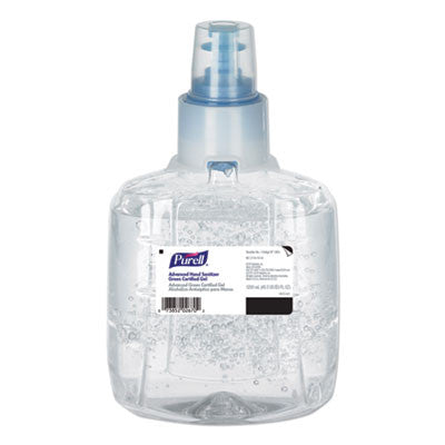 Advanced Green Certified Hand Sanitizer Refill, 1200mL, FragFree, 2/Carton