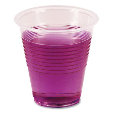 Translucent Plastic Cold Cups, 3 oz, Polypropylene, 125/Bag, 20 Bags/Carton