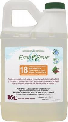EarthSense #18 Multi-Surface Cleaner. 64oz, 6/Cs