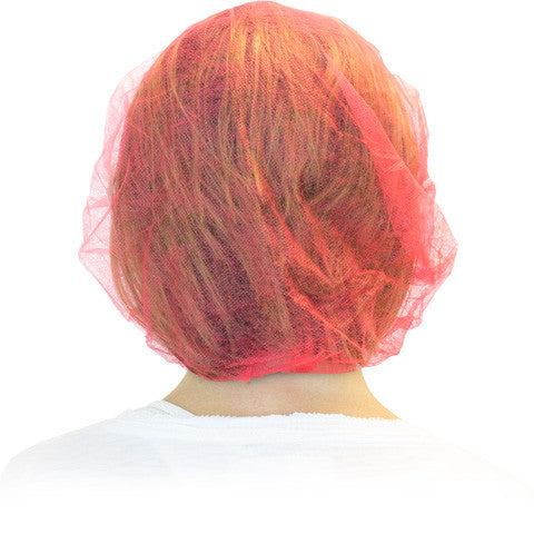 PolyPro Bouffant, Red, 24", 1000/Case