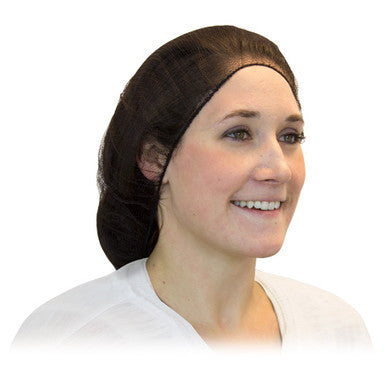 Heavyweight Polyester Hair Nets, Brown 18" - 1000/cs