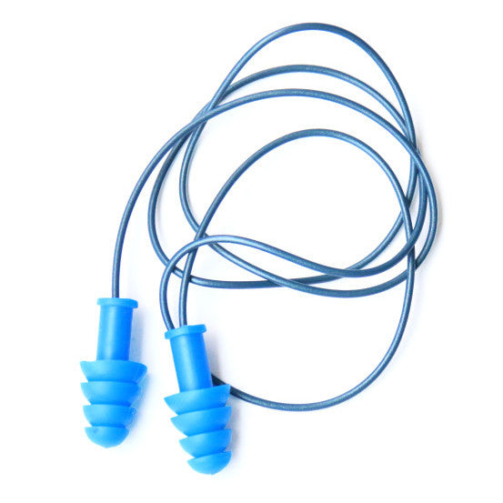 Ear Plugs, Encore, Re-usable, Metal-Detectable, TPR, Corded, 100/Box