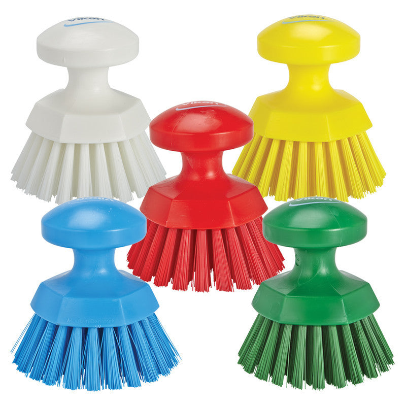 Vikan Round Hand Brush- Stiff