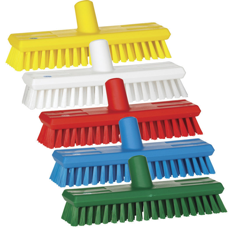 Vikan 11" Waterfed Deck Scrub- Medium