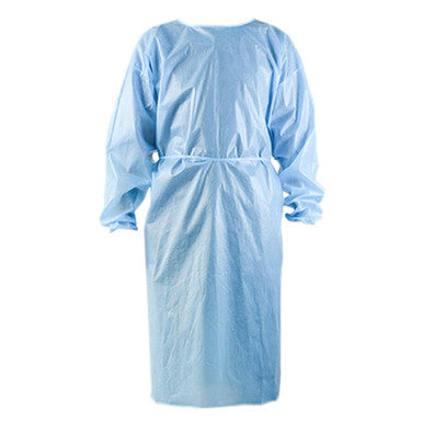 4.5mil CPE Gown, Blue, 10/10/cs, Extra Large