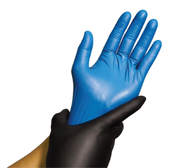 5 Mil Blue Metal Detectable Nitrile Gloves, Large, 1000/cs