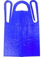 Blue Polyethelene Aprons .02mm Smooth, 28 x 46, 1000/Case